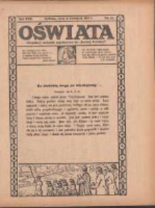 Oświata: bezpłatny dodatek tygodniowy do "Gazety Polskiej" 1929.04.14 R.17 Nr15