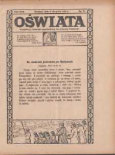 Oświata: bezpłatny dodatek tygodniowy do "Gazety Polskiej" 1929.08.04 R.17 Nr31