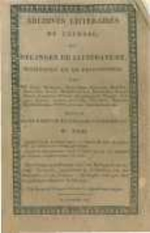 Archives litt&eacute;raires de l'Europe: ou m&eacute;langes de litt&eacute;rature, d'histoire et de philosophie par une soci&eacute;t&eacute; de gens de lettres. Suivis d'une Gazette litt&eacute;raire universelle. 1805 T.8 No.23