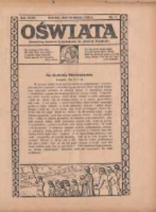 Oświata: bezpłatny dodatek tygodniowy do "Gazety Polskiej" 1930.02.16 R.18 Nr7