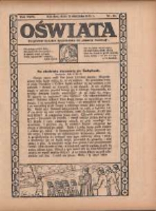 Oświata: bezpłatny dodatek tygodniowy do "Gazety Polskiej" 1930.08.31 R.18 Nr35