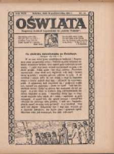 Oświata: bezpłatny dodatek tygodniowy do "Gazety Polskiej" 1930.10.19 R.18 Nr42
