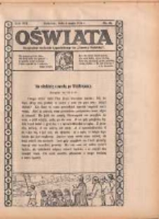 Oświata: bezpłatny dodatek tygodniowy do "Gazety Polskiej" 1931.05.03 R.19 Nr18