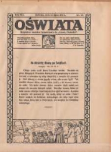 Oświata: bezpłatny dodatek tygodniowy do "Gazety Polskiej" 1931.07.12 R.19 Nr28