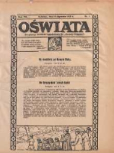 Oświata: bezpłatny dodatek tygodniowy do "Gazety Polskiej" 1932.01.03 R.20 Nr1