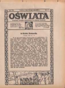 Oświata: bezpłatny dodatek tygodniowy do "Gazety Polskiej" 1932.01.24 R.20 Nr4