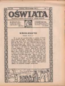 Oświata: bezpłatny dodatek tygodniowy do "Gazety Polskiej" 1932.02.14 R.20 Nr7