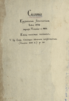 Epistolae ad familiares