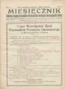 Miesięcznik Polskiego Związku Pracowników Przemysłu Cukrowniczego w Rzeczypospolitej Polskiej 1925.06.01 R.3 Nr4