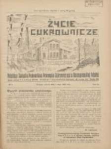 Życie Cukrownicze : miesięcznik : organ Polskiego Związku Pracownik&oacute;w Przemysłu Cukrowniczego w Rzeczypospolitej Polskiej 1926.05.01 R.4 Nr3