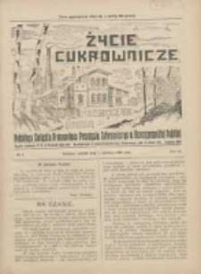 Życie Cukrownicze : miesięcznik : organ Polskiego Związku Pracownik&oacute;w Przemysłu Cukrowniczego w Rzeczypospolitej Polskiej 1926.06.01 R.4 Nr4