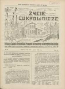Życie Cukrownicze : miesięcznik : organ Polskiego Związku Pracownik&oacute;w Przemysłu Cukrowniczego w Rzeczypospolitej Polskiej 1926.12.01 R.4 Nr10