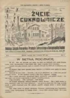 Życie Cukrownicze : miesięcznik : organ Polskiego Związku Pracownik&oacute;w Przemysłu Cukrowniczego w Rzeczypospolitej Polskiej 1927.09.01 R.5 Nr8