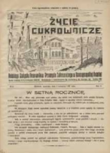 Życie Cukrownicze : miesięcznik : organ Polskiego Związku Pracowników Przemysłu Cukrowniczego w Rzeczypospolitej Polskiej 1927.09.01 R.5 Nr8