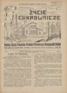 Życie Cukrownicze : miesięcznik : organ Polskiego Związku Pracownik&oacute;w Przemysłu Cukrowniczego w Rzeczypospolitej Polskiej 1927.10.01 R.5 Nr9