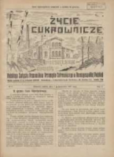Życie Cukrownicze : miesięcznik : organ Polskiego Związku Pracowników Przemysłu Cukrowniczego w Rzeczypospolitej Polskiej 1927.10.01 R.5 Nr9