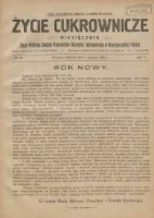 Życie Cukrownicze : miesięcznik : organ Polskiego Związku Pracownik&oacute;w Przemysłu Cukrowniczego w Rzeczypospolitej Polskiej 1928.01.01 R.5 Nr12
