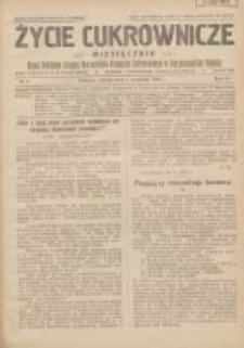 Życie Cukrownicze : miesięcznik : organ Polskiego Związku Pracownik&oacute;w Przemysłu Cukrowniczego w Rzeczypospolitej Polskiej 1928.09.01 R.6 Nr9