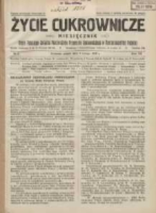 Życie Cukrownicze : miesięcznik : organ Polskiego Związku Pracowników Przemysłu Cukrowniczego w Rzeczypospolitej Polskiej 1929.02.01 R.7 Nr2