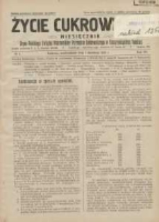 Życie Cukrownicze : miesięcznik : organ Polskiego Związku Pracownik&oacute;w Przemysłu Cukrowniczego w Rzeczypospolitej Polskiej 1929.04.01 R.7 Nr4