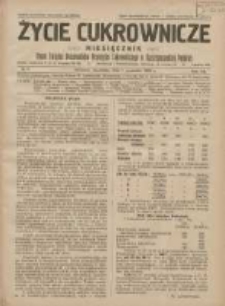 Życie Cukrownicze : miesięcznik : organ Polskiego Związku Pracowników Przemysłu Cukrowniczego w Rzeczypospolitej Polskiej 1929.09.01 R.7 Nr9