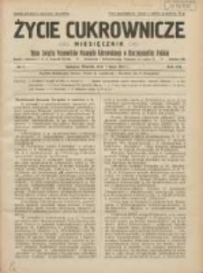 Życie Cukrownicze : miesięcznik : organ Polskiego Związku Pracownik&oacute;w Przemysłu Cukrowniczego w Rzeczypospolitej Polskiej 1930.07.01 R.8 Nr7