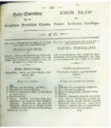 Gesetz-Sammlung für die Königlichen Preussischen Staaten. 1831 No15