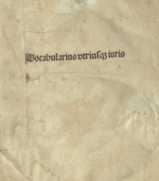 Vocabularius utriusque iuris