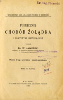 Podręcznik chor&oacute;b żołądka i dietetyki szczeg&oacute;łowej