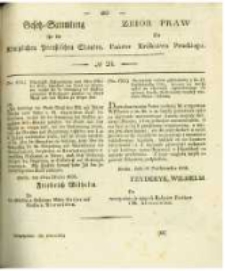 Gesetz-Sammlung f&uuml;r die K&ouml;niglichen Preussischen Staaten. 1836 No20