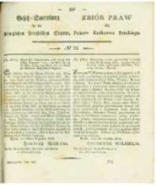 Gesetz-Sammlung f&uuml;r die K&ouml;niglichen Preussischen Staaten. 1836 No24