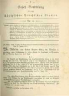 Gesetz-Sammlung für die Königlichen Preussischen Staaten. 1879.02.21 No4