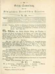 Gesetz-Sammlung für die Königlichen Preussischen Staaten. 1879.06.18 No25