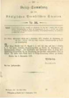 Gesetz-Sammlung für die Königlichen Preussischen Staaten. 1879.09.09 No36
