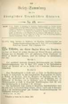 Gesetz-Sammlung für die Königlichen Preussischen Staaten. 1879.10.30 No43