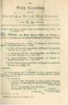 Gesetz-Sammlung f&uuml;r die K&ouml;niglichen Preussischen Staaten. 1879.12.25 No46