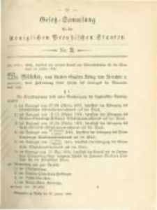 Gesetz-Sammlung für die Königlichen Preussischen Staaten. 1884.01.25 No3