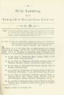 Gesetz-Sammlung für die Königlichen Preussischen Staaten. 1884.11.16 No29