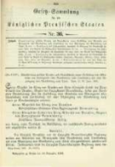 Gesetz-Sammlung für die Königlichen Preussischen Staaten. 1898.11.14 No36