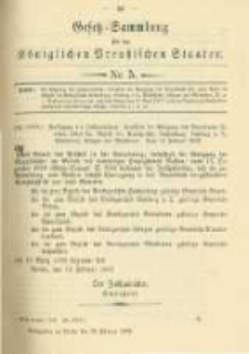 Gesetz-Sammlung für die Königlichen Preussischen Staaten. 1902.02.28 No5
