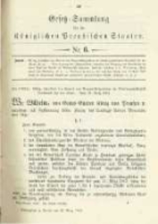 Gesetz-Sammlung für die Königlichen Preussischen Staaten. 1902.03.22 No6