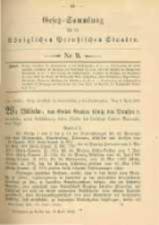 Gesetz-Sammlung für die Königlichen Preussischen Staaten. 1902.04.10 No9