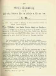 Gesetz-Sammlung für die Königlichen Preussischen Staaten. 1902.06.07 No22