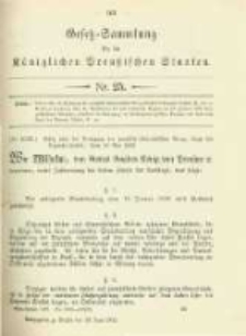 Gesetz-Sammlung f&uuml;r die K&ouml;niglichen Preussischen Staaten. 1902.06.18 No25