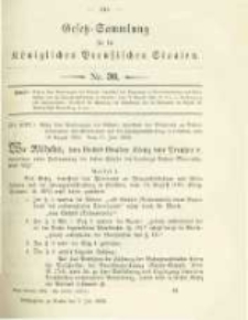 Gesetz-Sammlung für die Königlichen Preussischen Staaten. 1902.07.07 No30