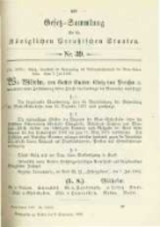Gesetz-Sammlung für die Königlichen Preussischen Staaten. 1902.09.09 No39