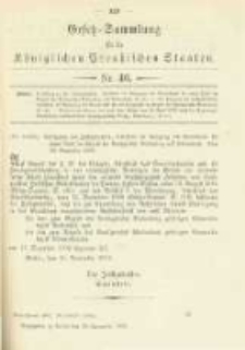 Gesetz-Sammlung für die Königlichen Preussischen Staaten. 1902.11.28 No46