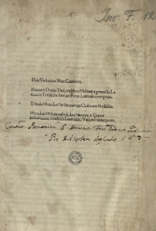 Oratio de laudibus Helenae, lat. trad. Ioannes Petri Lucennius. - Herodotus: Historiarum libri IX, lat. trad. Laurentius Valla. Ed. Antonius Mancinellus