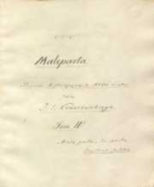 Maleparta. Powieść historyczna w XVIII wieku przez J[ózefa] I[gnacego] Kraszewskiego