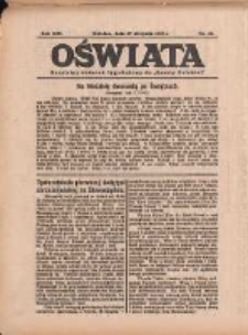 Oświata: bezpłatny dodatek tygodniowy do "Gazety Polskiej" 1933.08.27 R.21 Nr35
